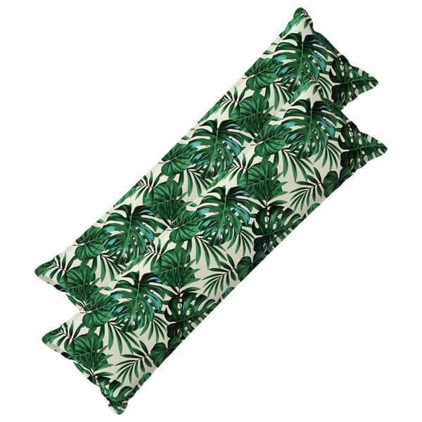 Kudde Löv med kudde HOUTEN 2 st Bladmönster Polyester