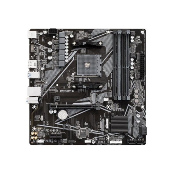 Gigabyte B550M K - 1.0 - moderkort - micro ATX - Socket AM4 - AMD B550