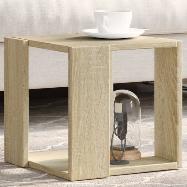 Soffbord sonoma-ek 32x32x30 cm konstruerat trä