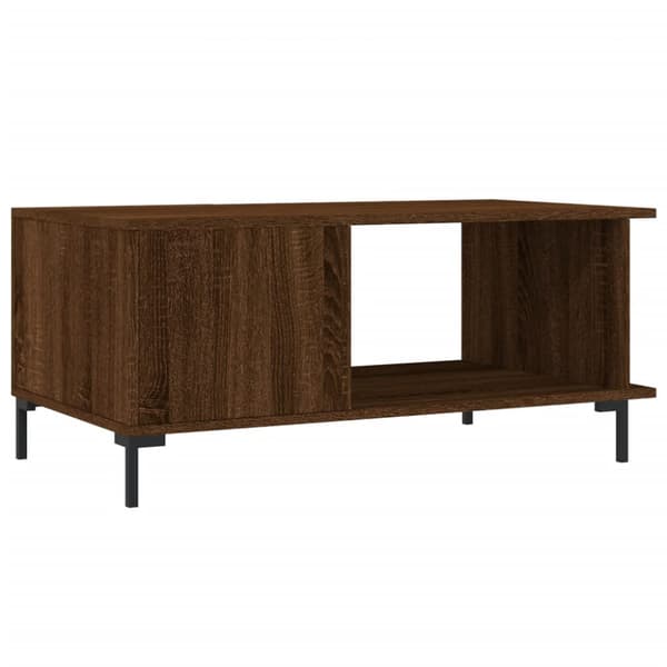 Soffbord brun ek 90x50x40 cm konstruerat trä