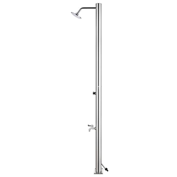 Utedusch 215 cm rostfritt stål