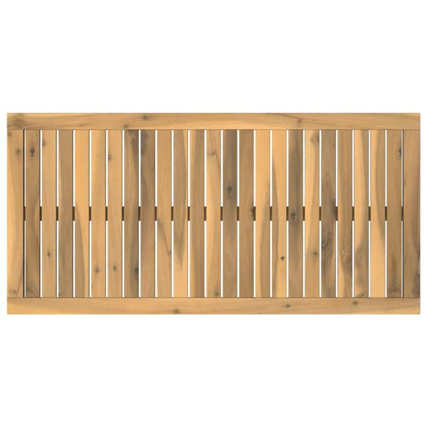 Bordsskiva 100,5 x 49 x 2 cm Rektangulär Massivt Akaciaträ Vit