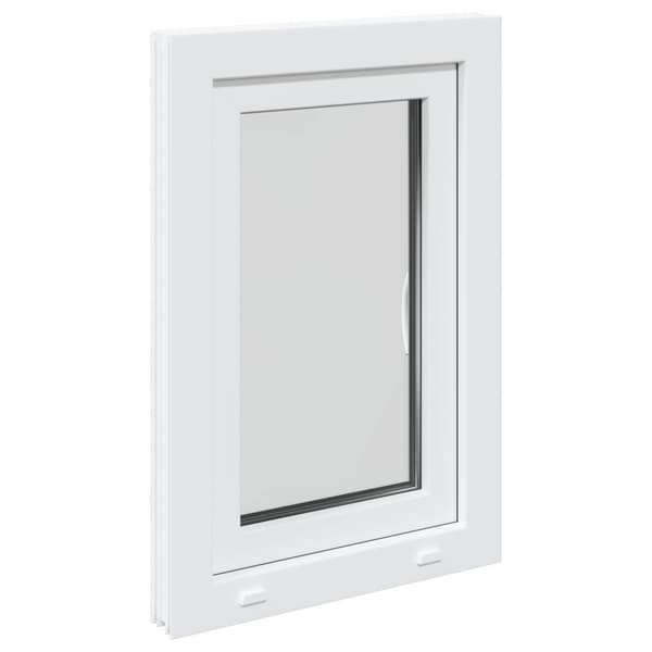 Källarfönster RISOR Vit 50 x 75 cm PVC och glas