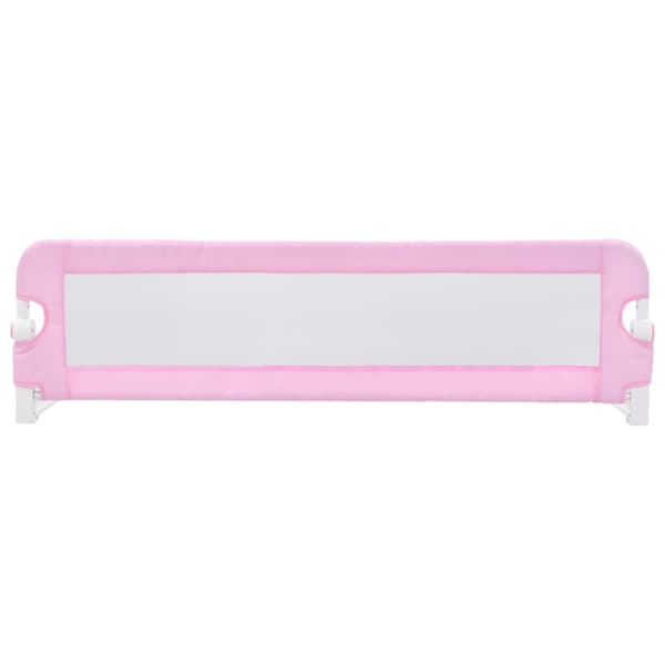 Sängskena för barn rosa 120x42 cm polyester