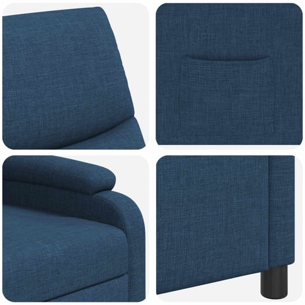 Recliner Blå Tyg