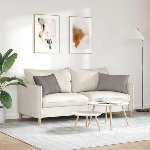 Sofakuddar 2 pcs Taupe 60 x 40 cm tyg