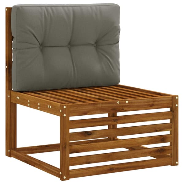 Pallryggkudde VIANEN 100% Polyester Grå 70 x 40 x 12 cm