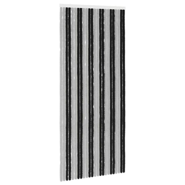 Insektsgardin Chenille Grå och svart 100 x 230 cm 100% PP
