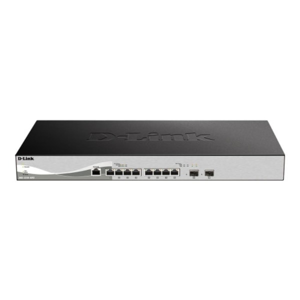 D-Link DXS 1210-10TS - switch - 10 portar - smart - rackmonterbar Svart, Silver