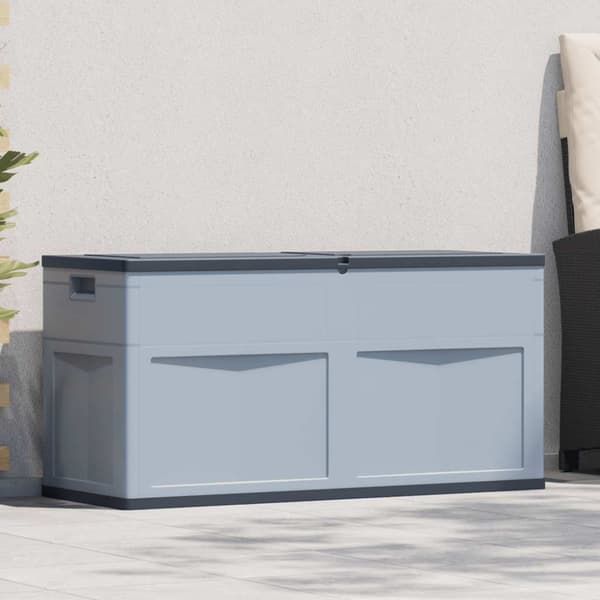 Dynbox 320 liter grå svart