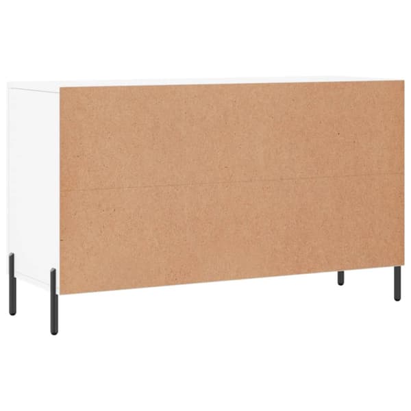 Skänk vit 100x36x60 cm konstruerat trä