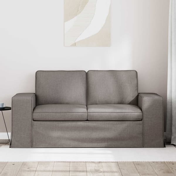 Soffa Taupe 162 x 80 x 82 cm tyg