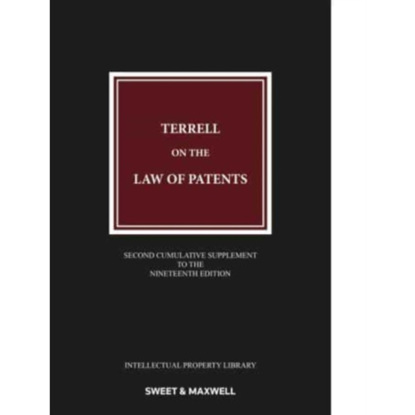 Terrell on the Law of Patents (häftad, eng)