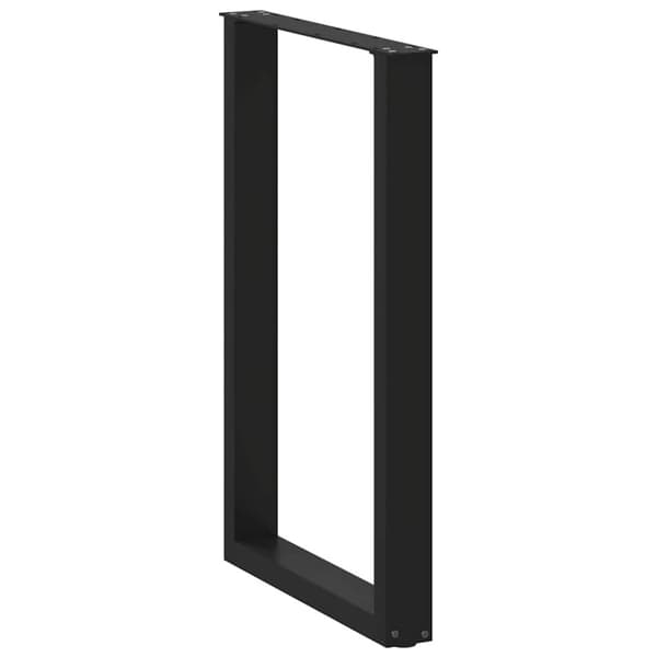 Barbordsben U-formade 2 st svarta 60x(90-91) cm stål