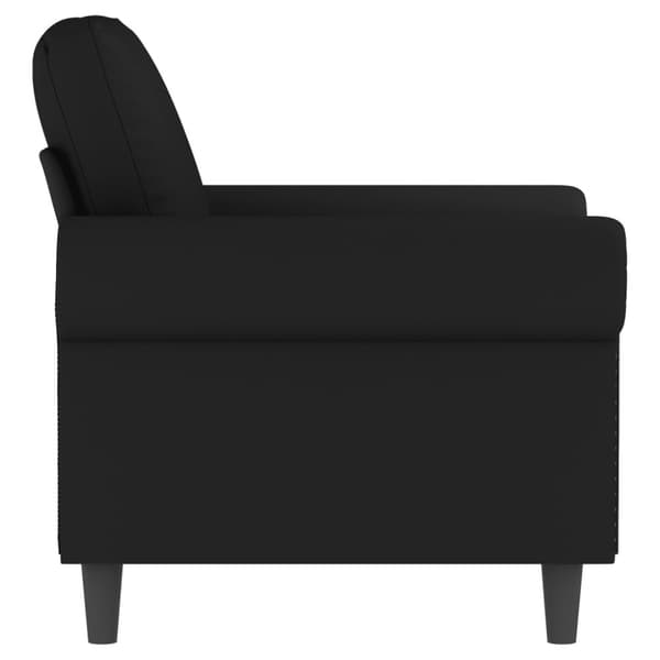 Fåtölj Svart 60 cm sammet