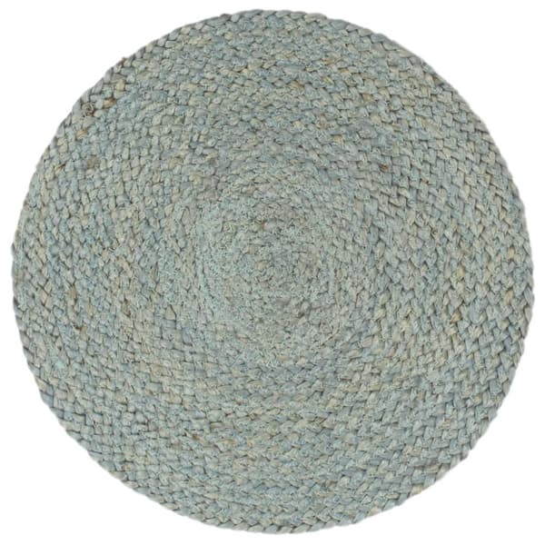 Bordstabletter 4 st olivgrön 38 cm rund jute