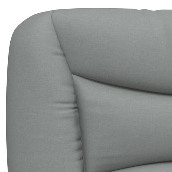 Headboard Cushion "Hvar" Light Grey 80 cm Fabric