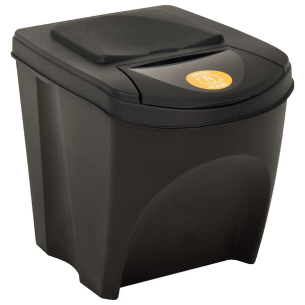 Staplingsbara soptunnor 3 st antracit 75 L