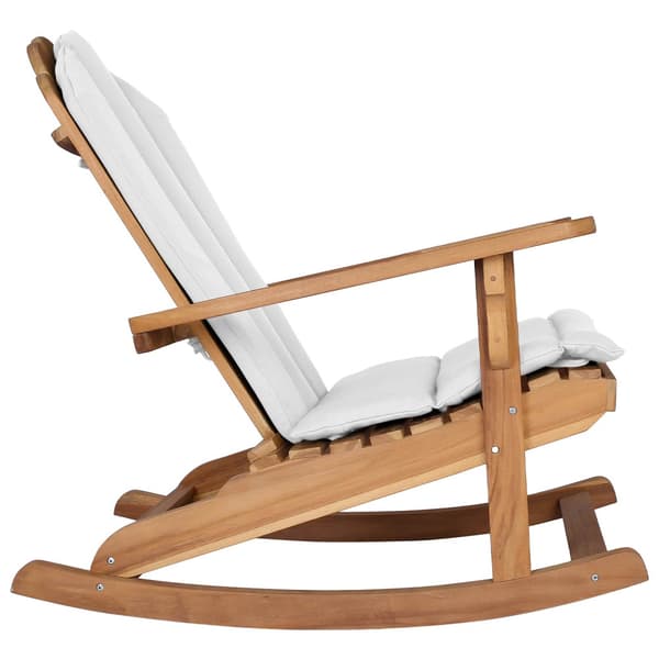 Trädgårds Adirondack Gungstol Naturlig 100% Polyester