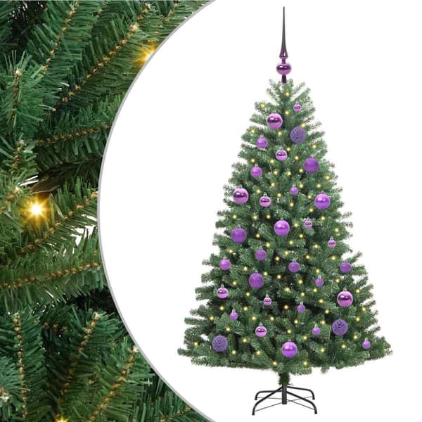 Plast Hingad Julgran Grön 120 cm PVC och metall
