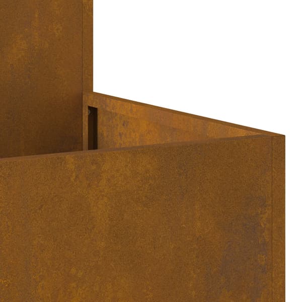 Trädgårdsplanterare Rostig 100 x 100 x 48 cm