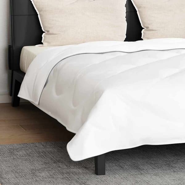 Duntäcke med Kuddar med kudde 3 pcs Vit Mikrofiber