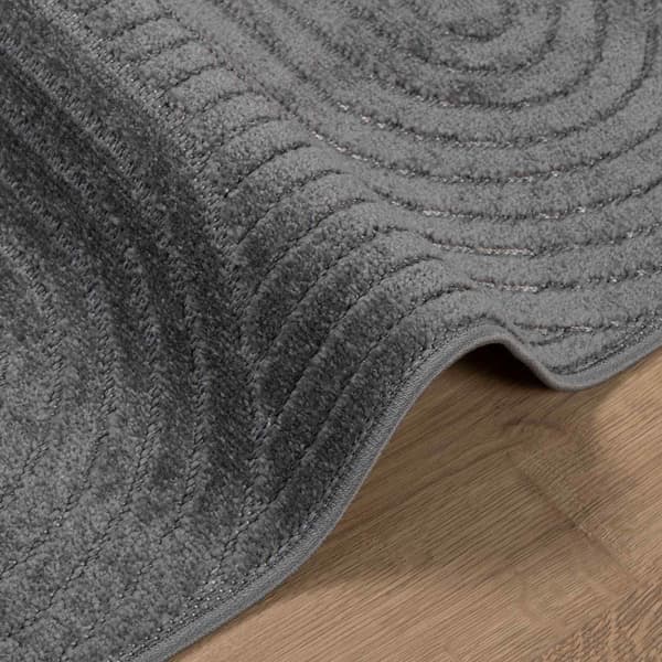 Områdesmattor PALMERAS Antracit 340 x 240 cm Polyester