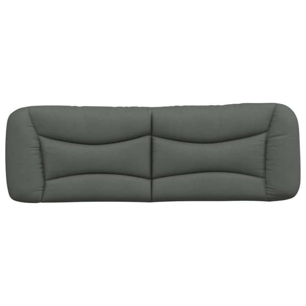 Headboard Cushion "Hvar" Dark Grey 160 cm Fabric