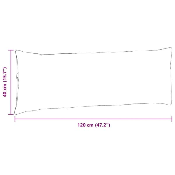 Sofakuddar 2 pcs Vinröd 120 x 40 cm Kordread tyg