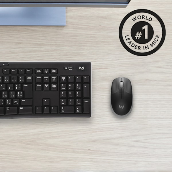 Logitech M190 datormöss Ambidextrous RF Trådlös Optisk 1000 DPI