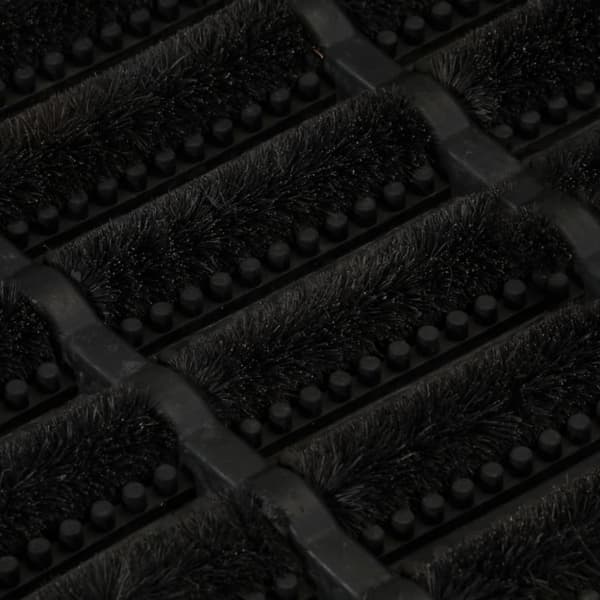 Dörrmatta rektangulär 45x75 cm gummi och kokos