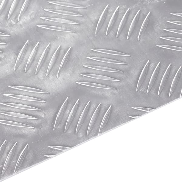 Trappsteg Rektangulär 2 pcs Silver 70 x 50 cm Aluminium
