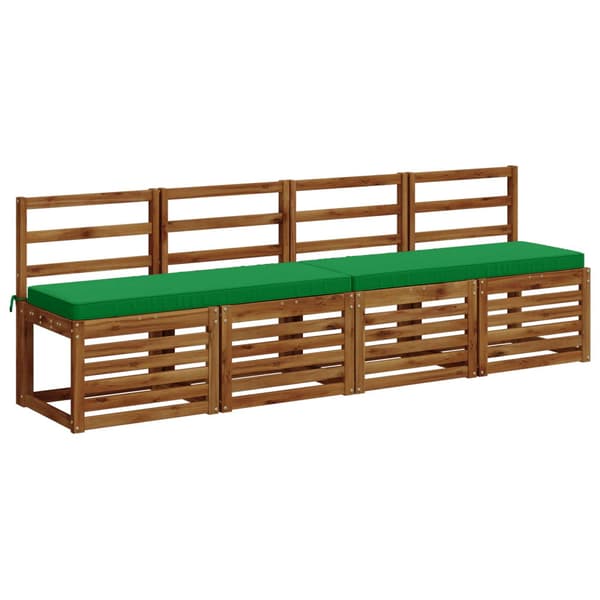 1-delad Bänk Kudde VUGHT 100% Polyester Grön 110 x 40 x 5 cm