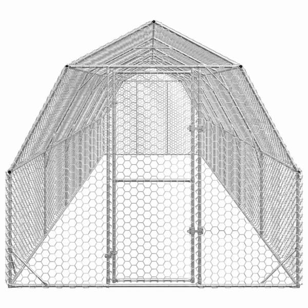 Hönsgård 2,5x12x2,25 m galvaniserat stål