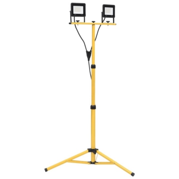 Strålkastare med stativ 2x30 W LED kallvit