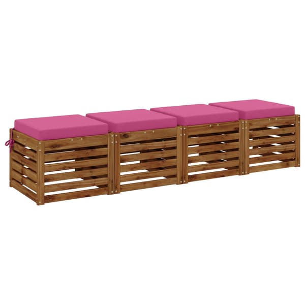 4-delade Sittdynor SOEST 4 st 100% Polyester Rosa