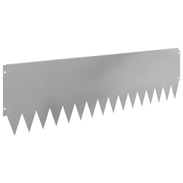 Kant för gräsmatta 20 pcs 103 x 30 cm Stål Silver