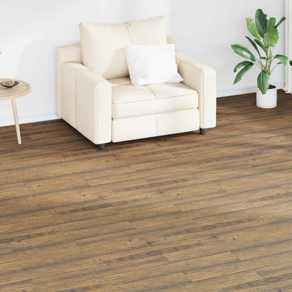 Golvplankor 36 pcs Valnöt Brun 5,02 m² PVC