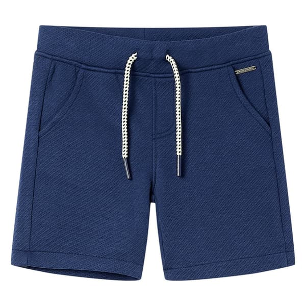 Barnshorts med snöre mörkblå 140