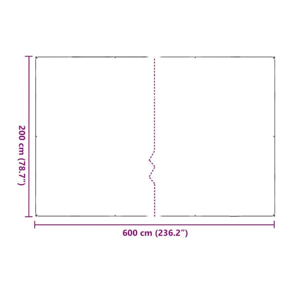 Växtskydd med öljetter 2x6 m polyeten