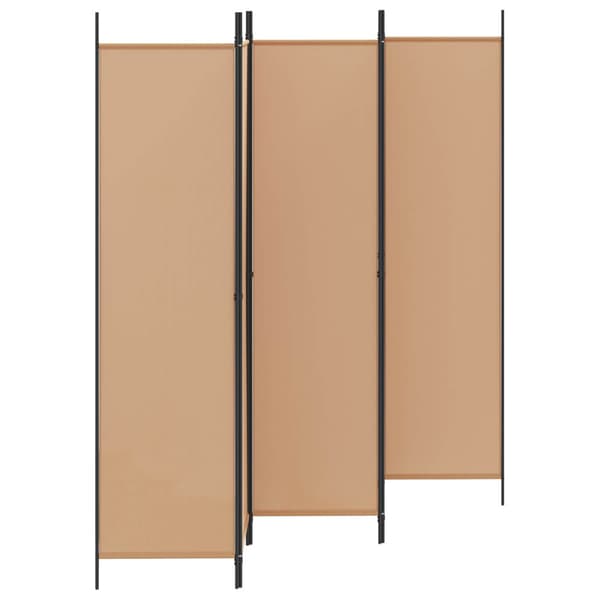 5-panel rumsavskiljare Beige 250 x 200 cm Tyg