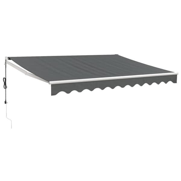 Automatisk infällbar markis antracit 3x2,5 m