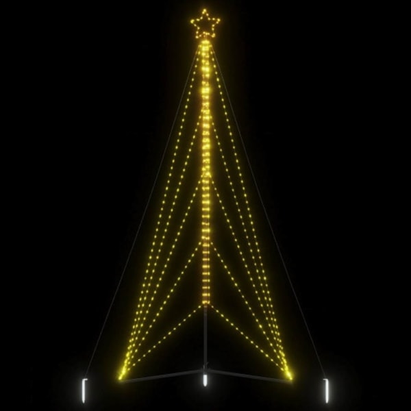 LED julgran 615 LEDs varmvit 404,5 cm