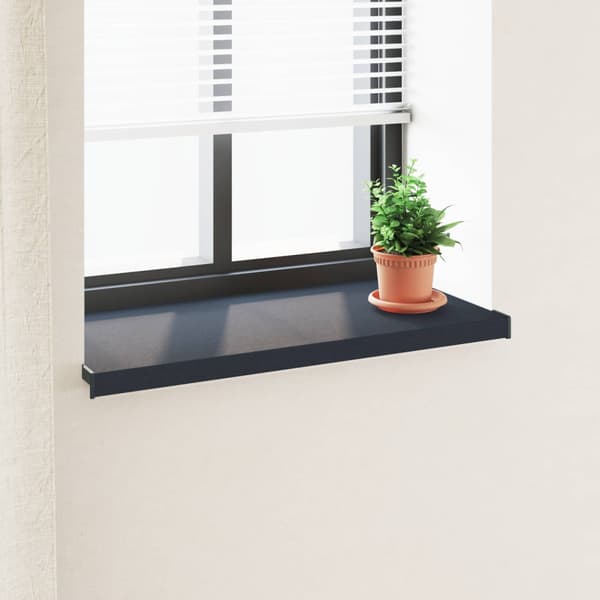 Fönsterbräda Anthracit med träådring 60 x 40 x 4,5 cm PVC