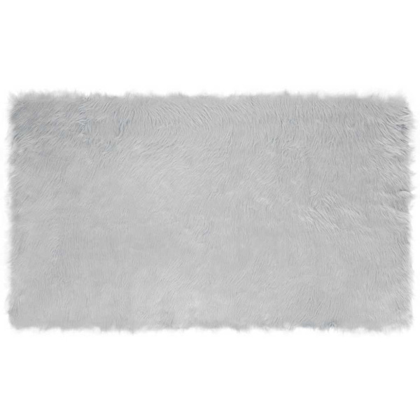 Fuskfäll matta TAFALLA Grå 100 x 200 cm Polyester