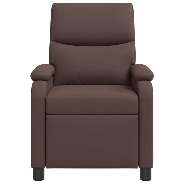 Massagefåtölj Brun Konstläder