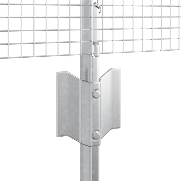 Stängsel med stolpe Silver 0,6 x 10 m Stål