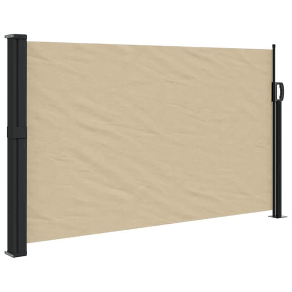 Indragbar sidomarkis beige 120x500 cm