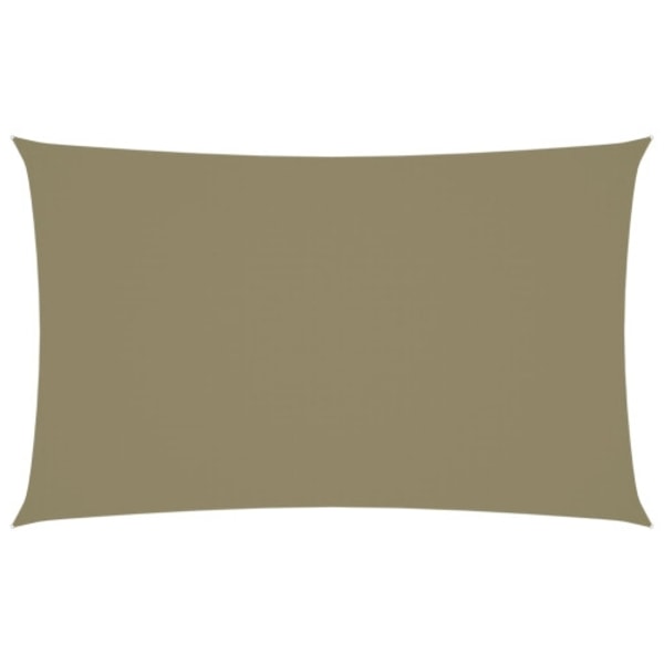 Solsegel oxfordtyg rektangulärt 3x6 m beige