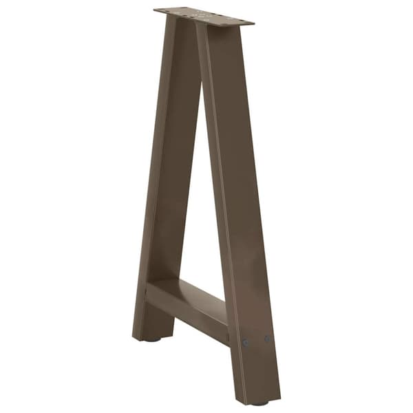 Matbordsben A-formade 2 st 50x(72-73) cm stål